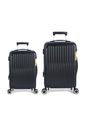 Kit Mala de Viagem Pequena 10 kg e Média 26 kg Rolling Preto Kit Mala de Viagem Pequena 10 kg e Média 26 kg Rolling Preto
