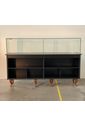 VITRINE EXPOSITORA PATISSERIE 1940 X 560 X 1270 (H) VEP (PRETO) PE LUIS XV - VISOR 1880 X 400 X 400 (H)
