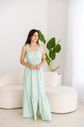 Vestido Gestante Longo com Alça de Amarração Vestido Gestante Longo com Alça de Amarração
