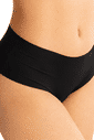Kit 2 Calcinhas Tanga Alta Corte a Laser – Preto e Bege