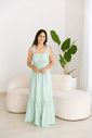 Vestido Gestante Longo com Alça de Amarração Vestido Gestante Longo com Alça de Amarração