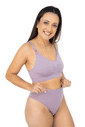 Calcinha Pós Parto Tanga Sem Costura Leve Compressão Zee Rucci - Dusty Calcinha Pós Parto Tanga Sem Costura Leve Compressão Zee Rucci - Dusty