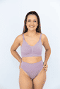 Calcinha Pós Parto Tanga Sem Costura Leve Compressão Zee Rucci - Dusty Calcinha Pós Parto Tanga Sem Costura Leve Compressão Zee Rucci - Dusty