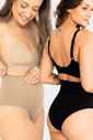 Kit 2 Calcinhas Pós Parto Tanga Modeladora Sem Costura Média Compressão