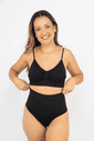 Calcinha Pós Parto Tanga Modeladora Sem Costura Média Compressão- Preta Calcinha Pós Parto Tanga Modeladora Sem Costura Média Compressão- Preta