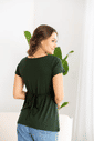 Blusa Bata Gestante com Abertura para Amamentação