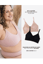 Kit 2 Sutiãs Amamentação Sem Costura Plus Size - Zee Rucci Kit 2 Sutiãs Amamentação Sem Costura Plus Size - Zee Rucci