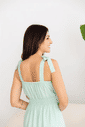 Vestido Gestante Longo com Alça de Amarração Vestido Gestante Longo com Alça de Amarração