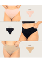 Kit 3 Calcinhas Pós Parto Tanga Sem Costura Leve Compressão Plus Size