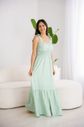 Vestido Gestante Longo com Alça de Amarração Vestido Gestante Longo com Alça de Amarração