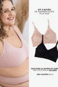 Kit 2 Sutiãs Amamentação Sem Costura Plus Size - Zee Rucci Kit 2 Sutiãs Amamentação Sem Costura Plus Size - Zee Rucci