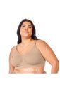 Sutiã Amamentação Sem Costura Plus Size - Zee Rucci - Bege