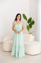 Vestido Gestante Longo com Alça de Amarração Vestido Gestante Longo com Alça de Amarração