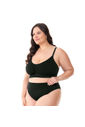 Kit 3 Calcinhas Pós Parto Tanga Sem Costura Leve Compressão Plus Size