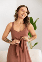 Vestido de Alça Amamentar Longo