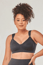 Sutiã Amamentação sem Bojo com Alça Reforçada Plus Size - Preto Sutiã Amamentação sem Bojo com Alça Reforçada Plus Size - Preto