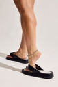 TOKYO - CHINELO FLATFORM PRETO E BRANCO TOKYO - CHINELO FLATFORM PRETO E BRANCO