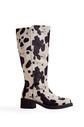 MEL - BOTA FEMININA CANO LONGO VACA PRETO E BRANCO MEL - BOTA FEMININA CANO LONGO VACA PRETO E BRANCO