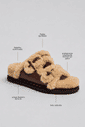 CAPUCINE - PAPETE FLATFORM FEMININA PELOS MARROM CAPUCINE - PAPETE FLATFORM FEMININA PELOS MARROM