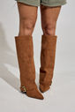 ROMY - BOTA FEMININA CANO ALTO 2 EM 1 CAMEL ROMY - BOTA FEMININA CANO ALTO 2 EM 1 CAMEL