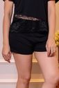 Pijama Feminino em Viscolycra com Barra em Renda