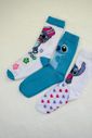 Meia Cano Alto Estampada Infantil