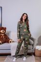 Pijama Longo Feminino Adulto em Algodão 