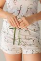 Pijama Feminino Canelado em Suede