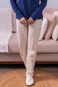 Pijama Longo Feminino em Algodão com Detalhe Pompom