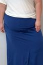 Saia Tania Plus Size Mopdelo Midi com Fenda Frontal