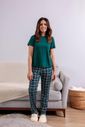 Pijama  Feminino Meia Estação Xadrez em Suede 