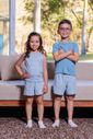 Pijama  Infantil Curto em Viscolycra