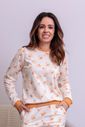 Pijama Longo Feminino Adulto em Algodão 
