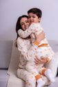 Pijama Infantil Unissex em Algodão Punho Pelúciado 