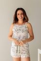 Pijama Feminino Canelado em Suede