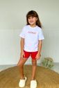 Pijama Feminino Infantil Familia Good Vibes em Algodão