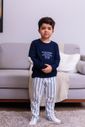 Pijama Infantil Unissex em Algodão Cotovelo Pelúciado 