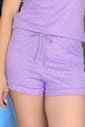 Pijama Feminino Canelado em Suede