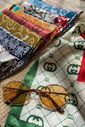 Lenço em Cetim Estampado