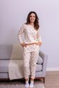 Pijama Longo Feminino Adulto em Algodão 
