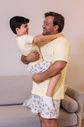 Pijama Infantil Unissex Algodão Estampa para Colorir