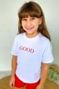 Pijama Feminino Infantil Familia Good Vibes em Algodão