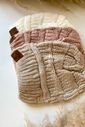 Touca Gorro Tricot Forrado Adulto e Infantil