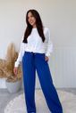 Calça  Wide Leg em  Moletinho 