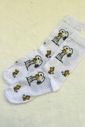 Meia Cano Alto Estampada Infantil