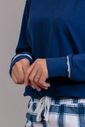 Pijama Feminino em Algodão com Detalhe em Renda de Poliamida 