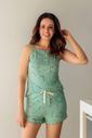 Pijama Feminino Canelado em Suede
