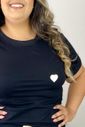 Pijama Feminino Plus Size em Algodão Detalhe Coração 