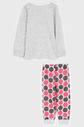 Pijama Kyly Longo Infantil Full Print Cinza/Rosa Pijama Kyly Longo Infantil Full Print Cinza/Rosa