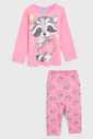 Pijama Kyly Longo Infantil Guaxinim Rosa Pijama Kyly Longo Infantil Guaxinim Rosa